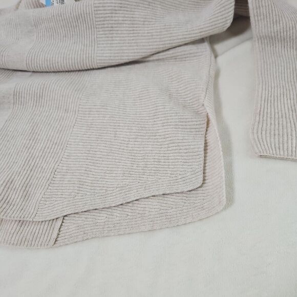 NWT J. McLAUGHLIN 100% Cashmere Cowl Neck Sweater, Lt. H Oatmeal, Verbier, XS - Picture 11 of 12